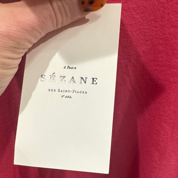 Sezane Pink Short Sleeve Tee - Picture 3 of 6